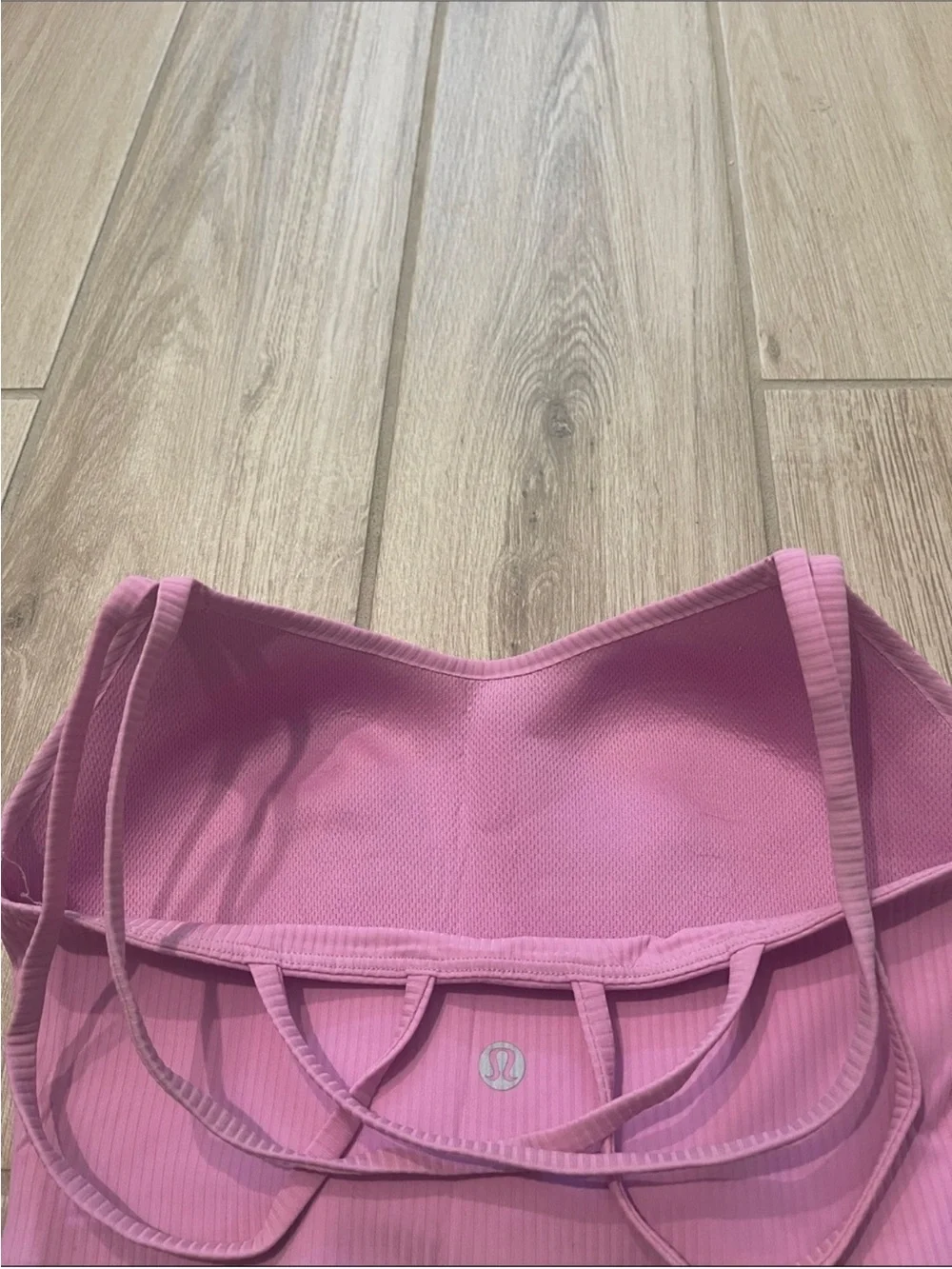 Lululemon Like A Cloud Ribbed Longline Bra Dahlia Mauve Sz 4 B/ C